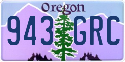 OR license plate 943GRC