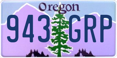 OR license plate 943GRP