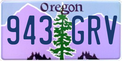 OR license plate 943GRV