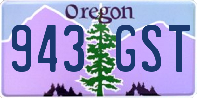 OR license plate 943GST