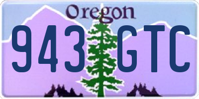 OR license plate 943GTC