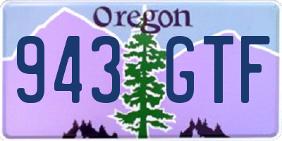 OR license plate 943GTF