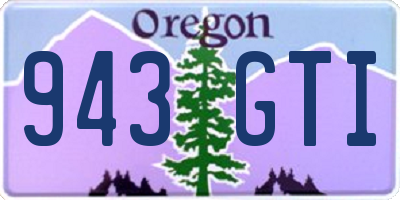 OR license plate 943GTI
