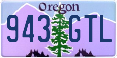 OR license plate 943GTL