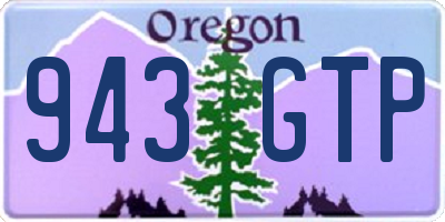 OR license plate 943GTP