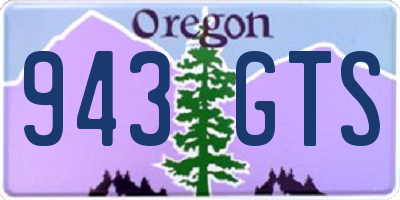 OR license plate 943GTS