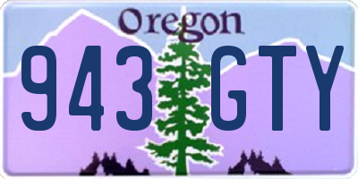 OR license plate 943GTY