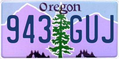 OR license plate 943GUJ