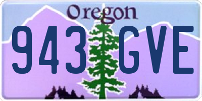 OR license plate 943GVE