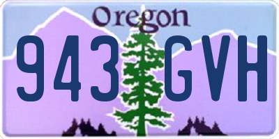 OR license plate 943GVH