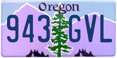 OR license plate 943GVL