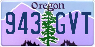 OR license plate 943GVT