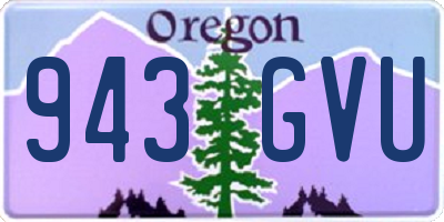 OR license plate 943GVU