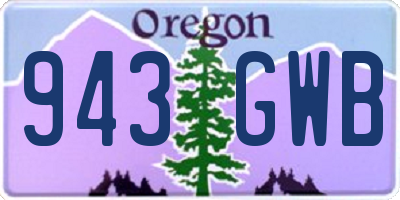 OR license plate 943GWB