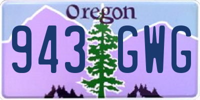 OR license plate 943GWG