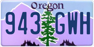 OR license plate 943GWH