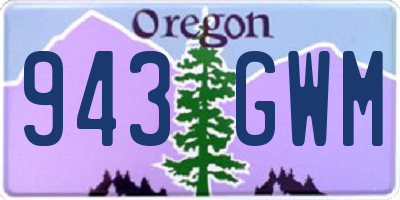 OR license plate 943GWM