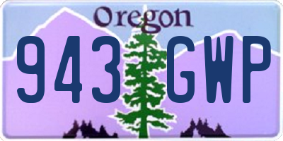 OR license plate 943GWP