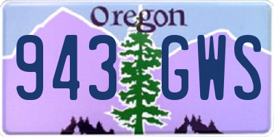 OR license plate 943GWS