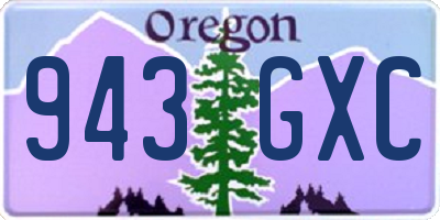 OR license plate 943GXC