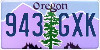 OR license plate 943GXK