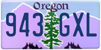 OR license plate 943GXL