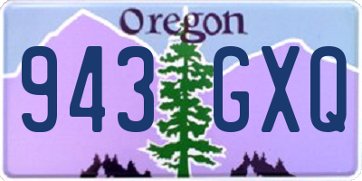 OR license plate 943GXQ