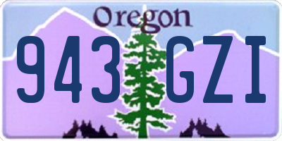 OR license plate 943GZI