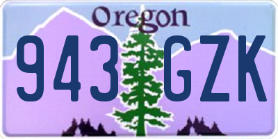 OR license plate 943GZK