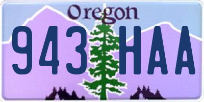 OR license plate 943HAA