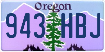 OR license plate 943HBJ