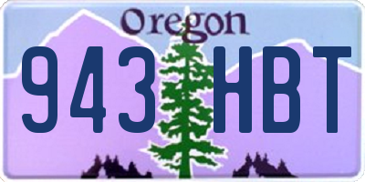 OR license plate 943HBT