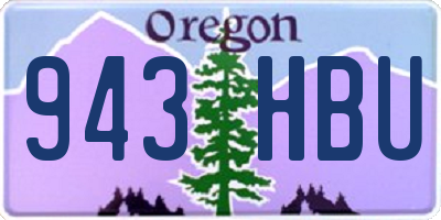 OR license plate 943HBU