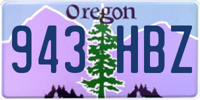 OR license plate 943HBZ
