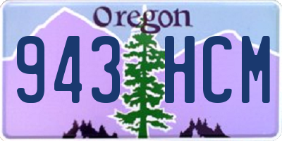 OR license plate 943HCM