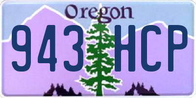 OR license plate 943HCP