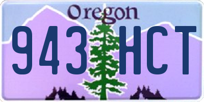 OR license plate 943HCT