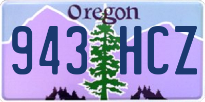 OR license plate 943HCZ