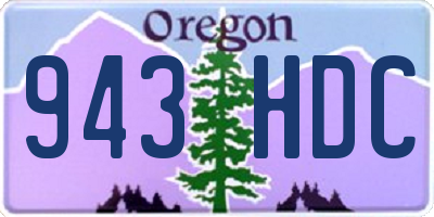 OR license plate 943HDC