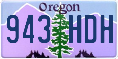 OR license plate 943HDH
