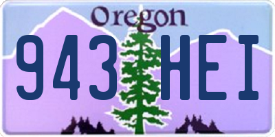 OR license plate 943HEI