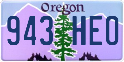 OR license plate 943HEO