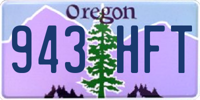 OR license plate 943HFT