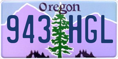 OR license plate 943HGL
