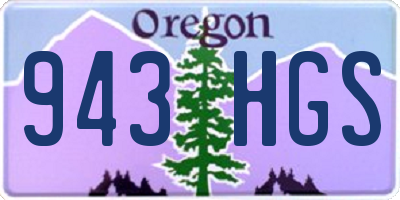 OR license plate 943HGS