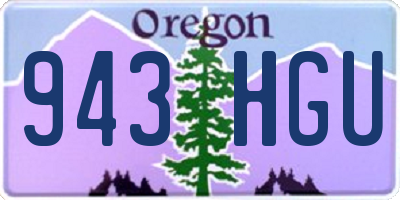 OR license plate 943HGU