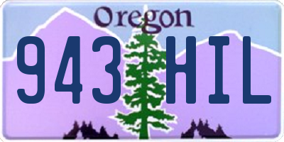 OR license plate 943HIL