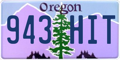 OR license plate 943HIT