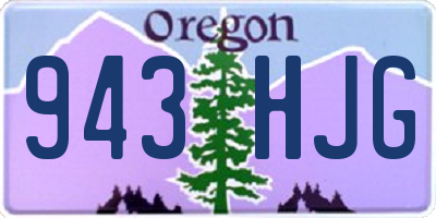 OR license plate 943HJG