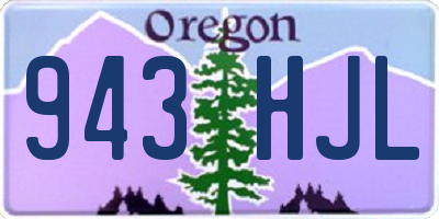 OR license plate 943HJL